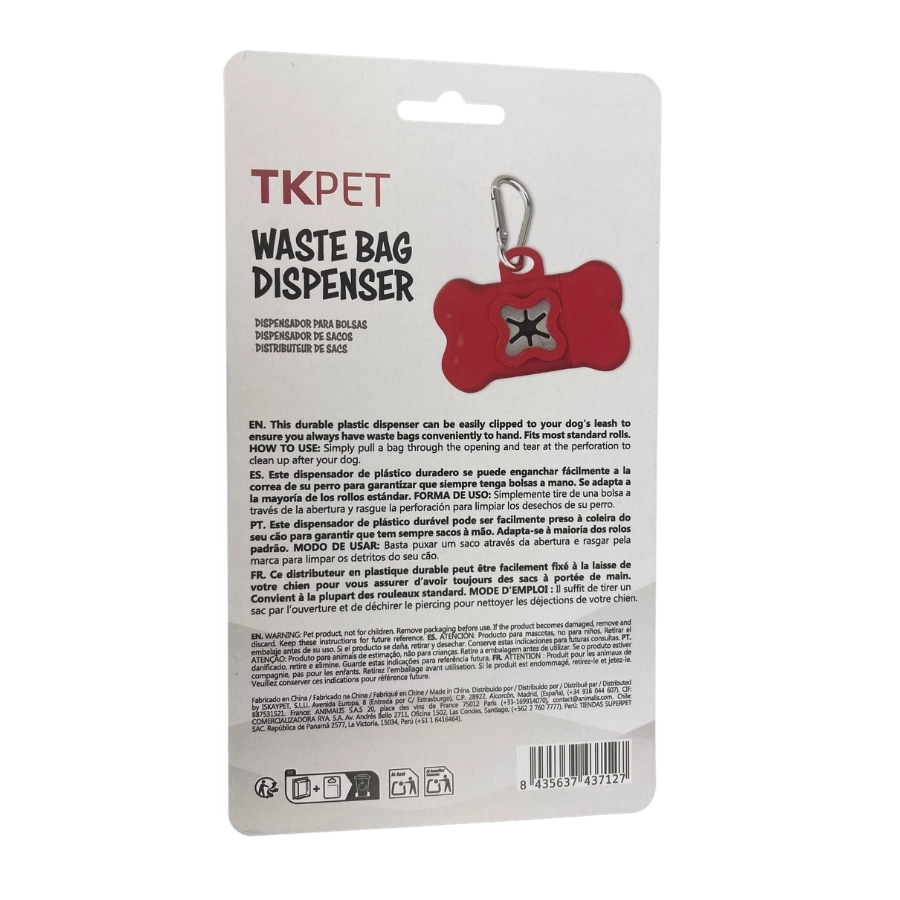 Dispensador Bolsa Tkpet Red 1 Roll, , large image number null