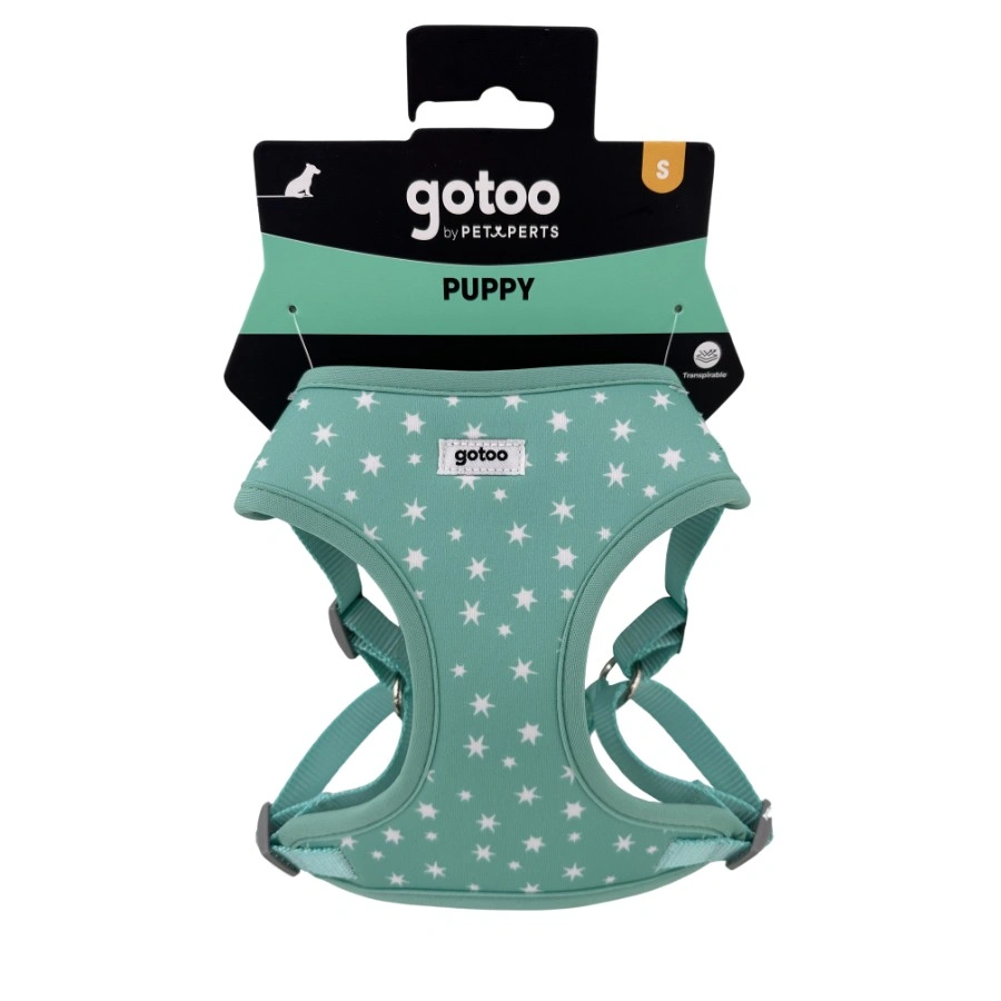 Gotoo! Arnés Para Perros Estrellas Verde Menta, , large image number null