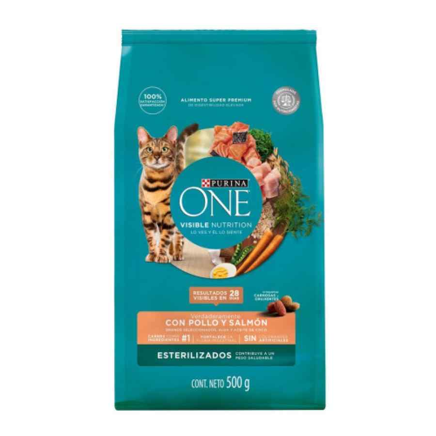 One Esterilizado Salmon Alimento Seco Gato