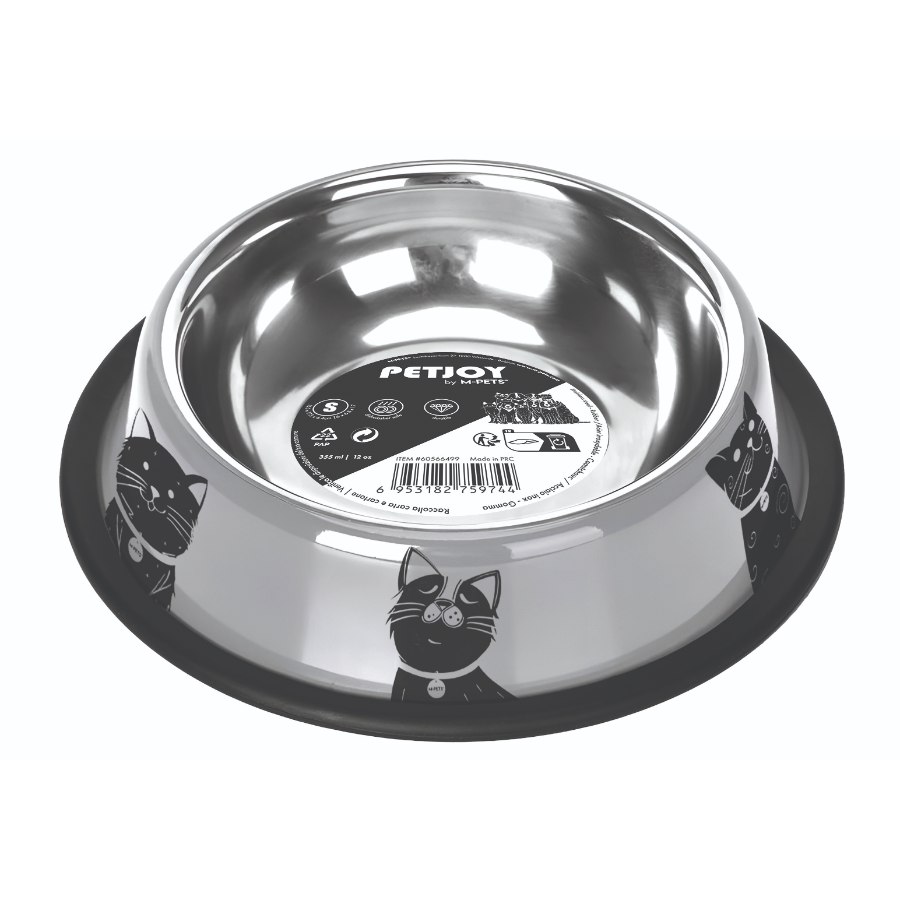 Petjoy Purrbowl Catfamily S Monochrome 355 Ml