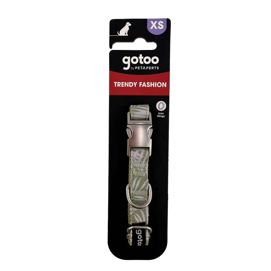 Gotoo! Collar Trendy Caqui Con Hojas, , large image number null