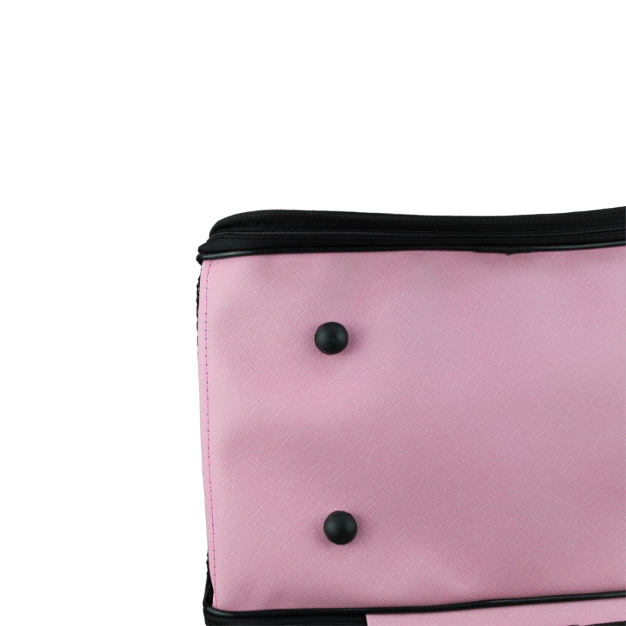 Claws & Paws Transportador Tipo Cuero Rosado, , large image number null