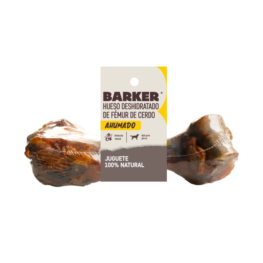 Barker Hueso Deshidratado Ahumado Femúr De Cerdo (1 Und), , large image number null