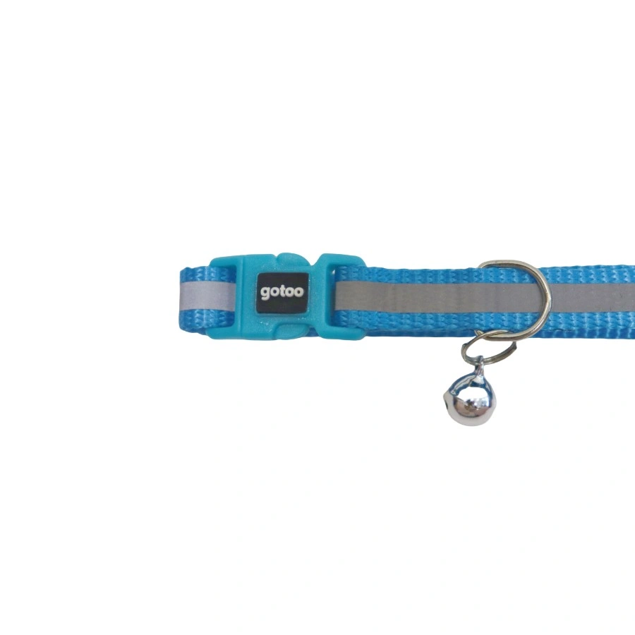 Gotoo! Collar Premium Reflectante Para Gato Azul 1*20-30Cm, , large image number null