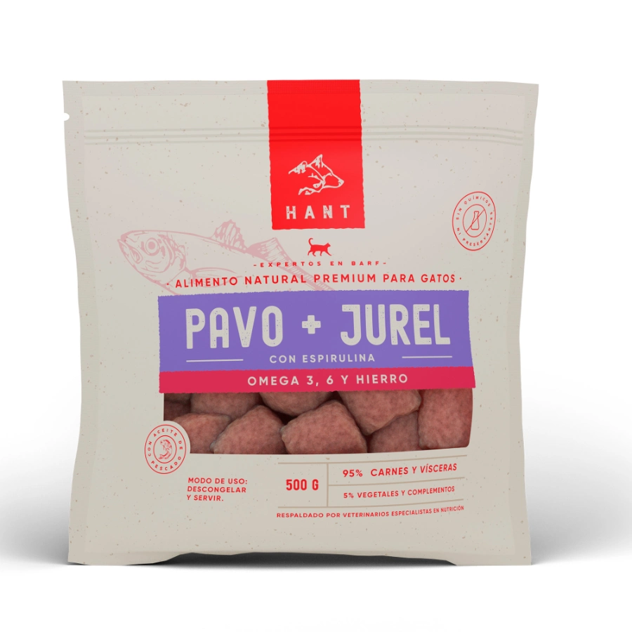 Hant Gato Congelado Pavo Y Jurel