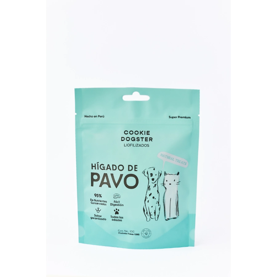 Cookie Dogster  H&iacute;gado De Pavo Liofilizado 30Gr