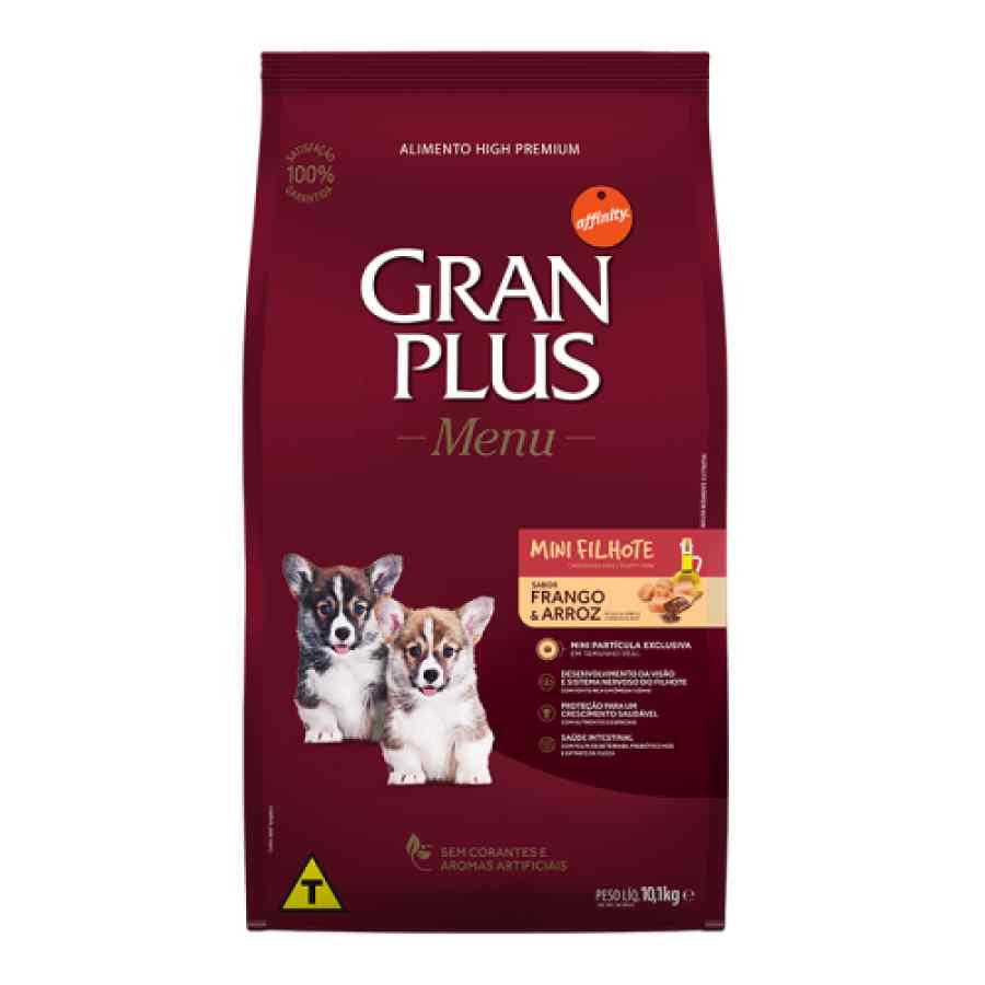 Gran Plus Menu Cachorro Perro Pequeño Mini Pollo y Arroz 10kg image number null