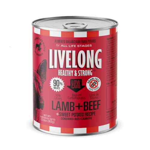 Livelong Dog Res + Cordero + Camote 362 Gr image number null