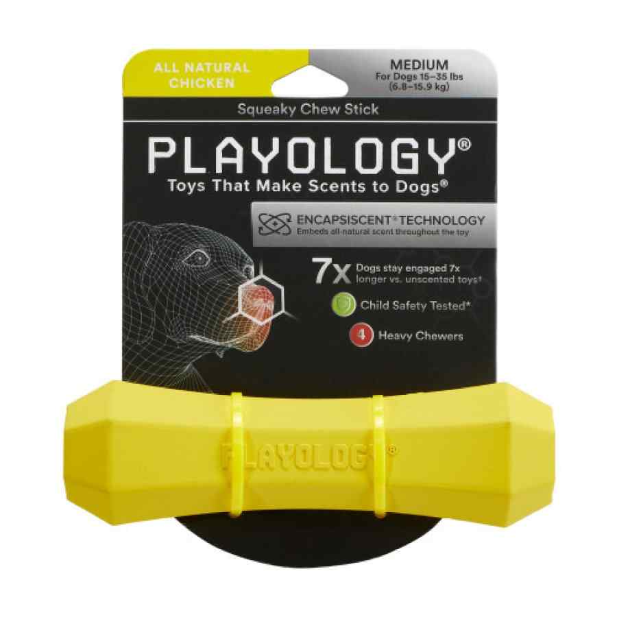 Playology Squeaky Chew Stick - Palo Masticable Sabor Pollo