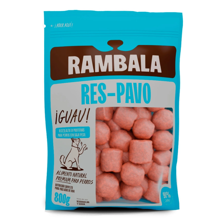 Rambala Congelado Res Y Pavo 800 g