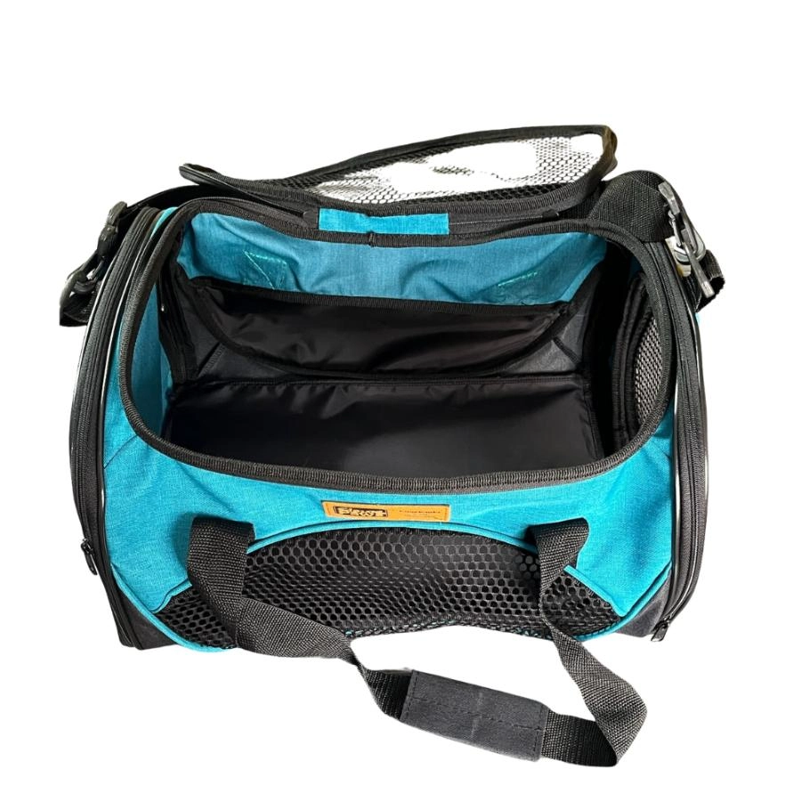Claws & Paws Transportador Travel Turquesa/Negro, , large image number null