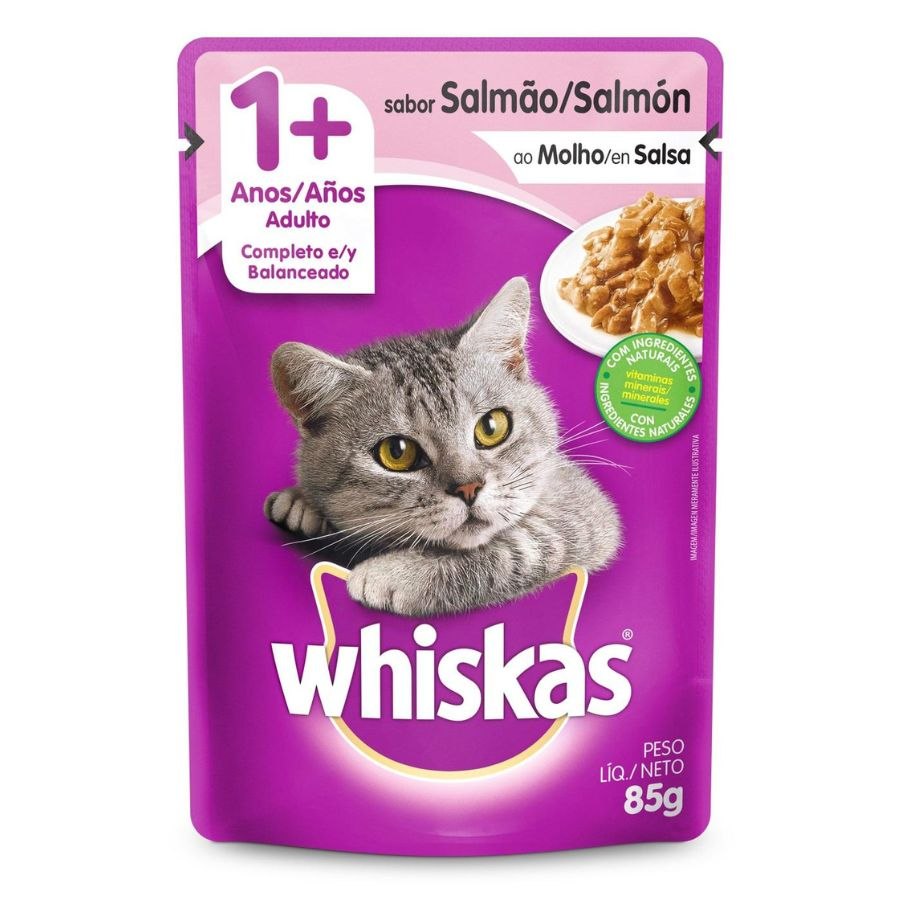 Whiskas Pouch Adulto Salmon 85Gr, , large image number null