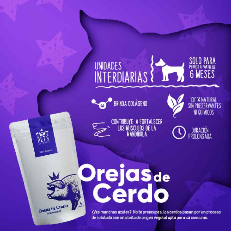 Snack Pet's Republic Orejas de Cerdo Deshidratadas, , large image number null