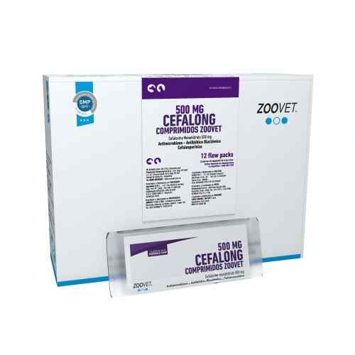 Zoovet Cefalong Antibiótico 500mg (C: Caja V:Blister) image number null