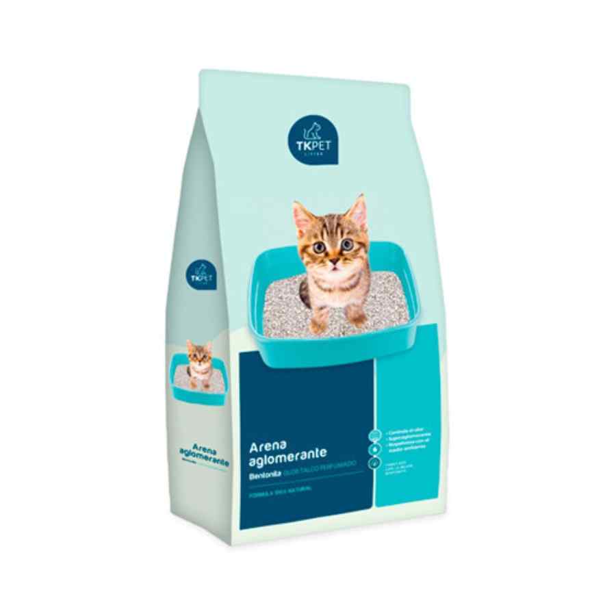 Arena para gato Tkpet aglomerante aroma talco