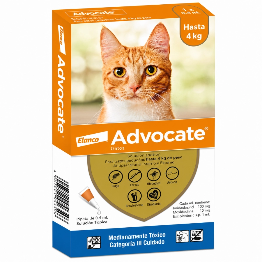 Advocate Gato Solucion Topica 0.4Ml (Hasta 4Kg), , large image number null
