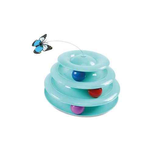 Cascado juguete interactivo con pelotas y mariposas