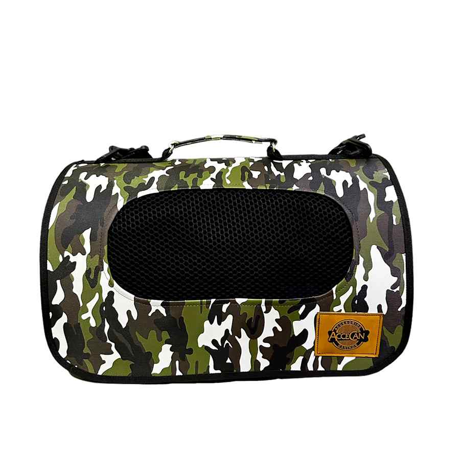 Accecan Transportador De Cuerina Militar, , large image number null