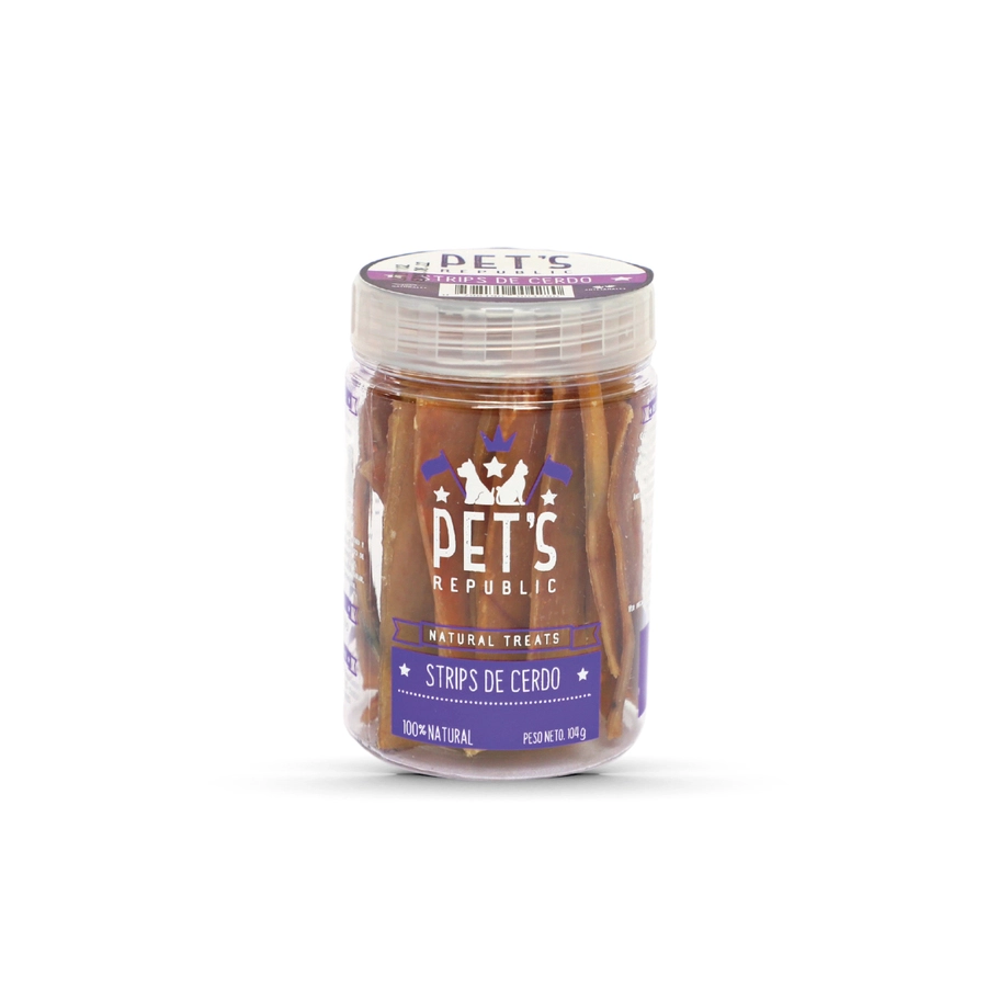 Snack Pet's Republic Strips de Cerdo x 104gr