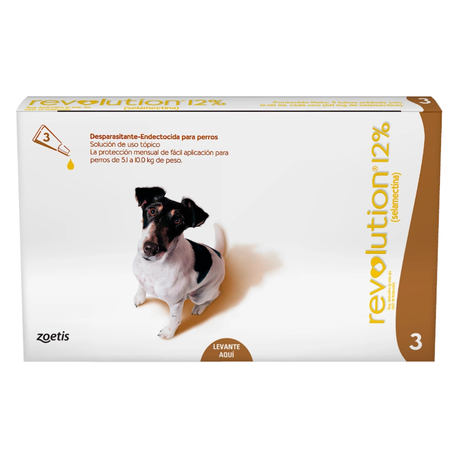Revolution Antipulgas 12% / 0.50ml (5.1 10kg) (1 Unidad)