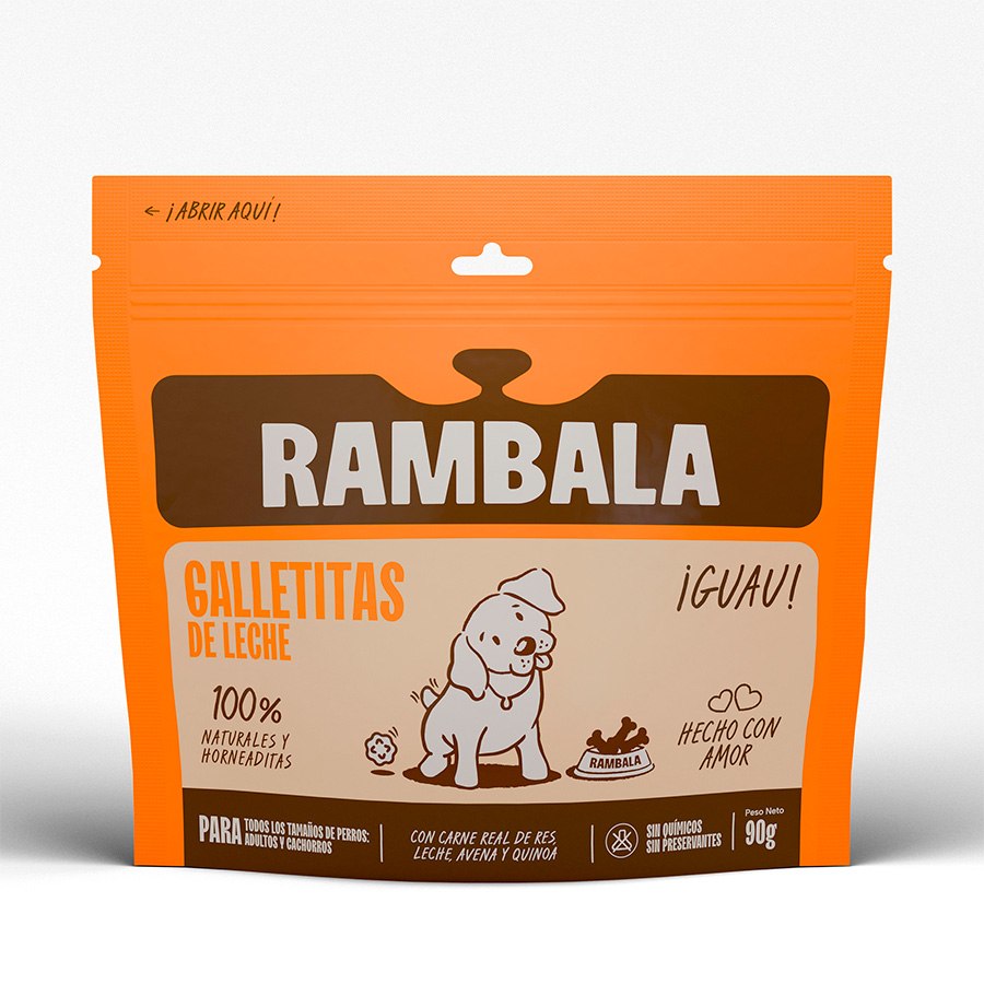 Galletitas De Leche Rambala Bolsa  X90G, , large image number null
