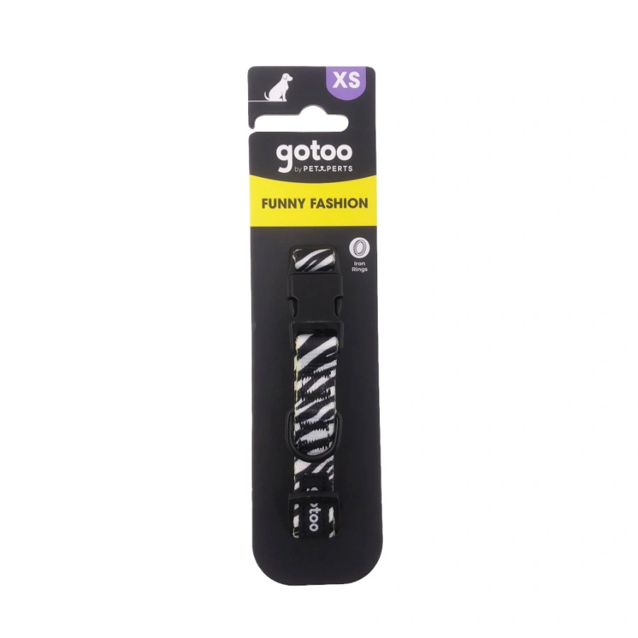 Gotoo! Collar Funny Fashhion Cebra Negro, , large image number null