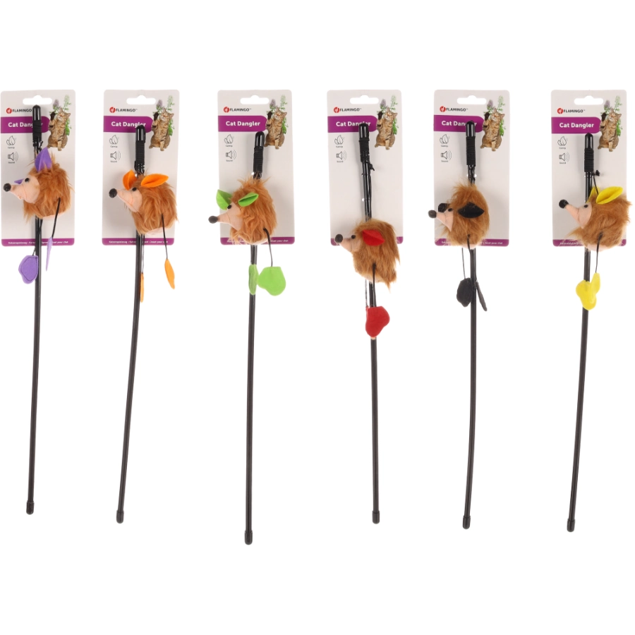 Flamingo Ct Lena Cat Dangler Hedgehog + Sound Multi 51Cm Assortment, , large image number null