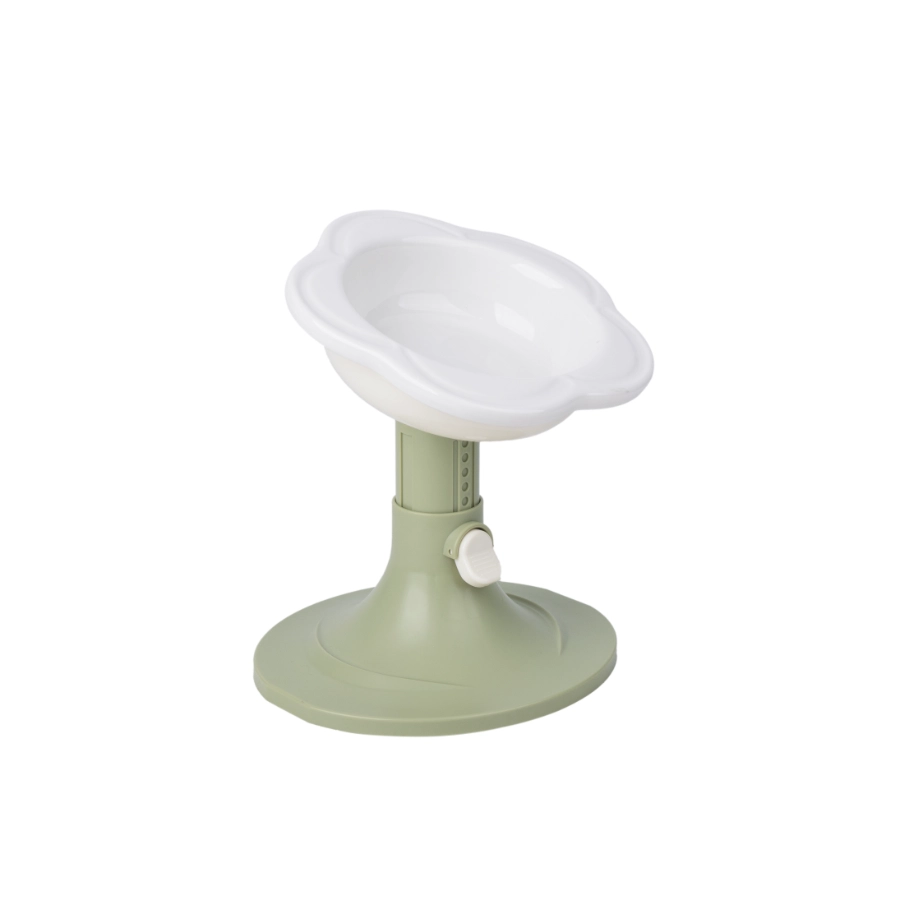Taz&oacute;n Cer&aacute;mico Para Gato Leeby Con Forma De Flor 400 Ml, , large image number null