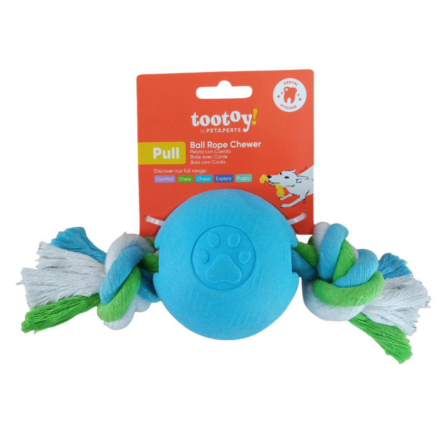 Tootoy! Pull Ball Rope Chewer, , large image number null
