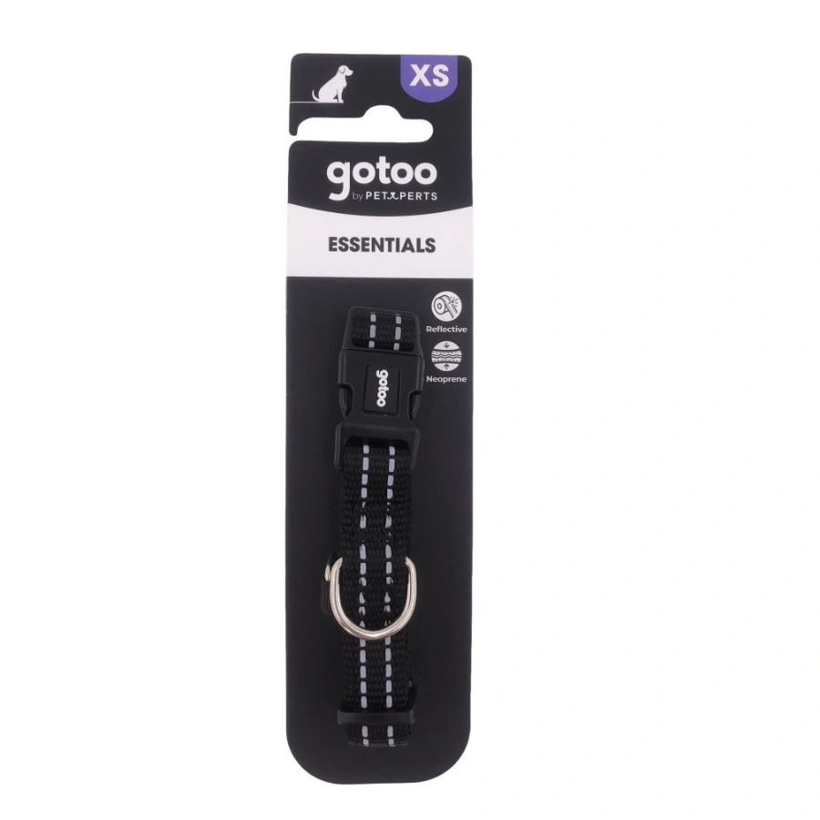 Gotoo! Collar Reflectante Premium Negro, , large image number null
