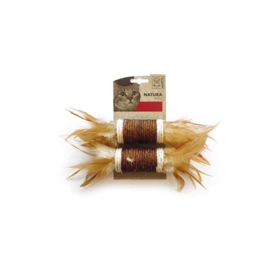 Juguetes gato natura rollos con plumas, , large image number null