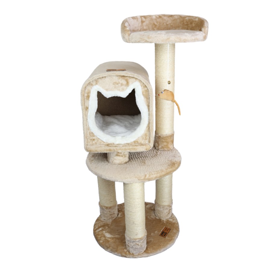 Claws & Paws Gimnasio 3 Pisos Beige, , large image number null