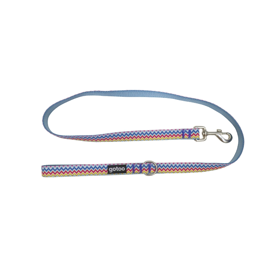 Correa Con Estampado Zig-Zag Para Perros Talla M, , large image number null