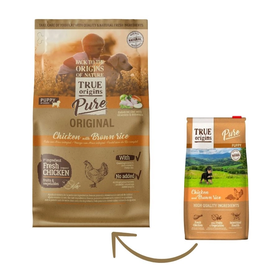 True Origins Pure Dog Puppy Chicken 3 Kg (F. Vencimiento: 09-04-2026)