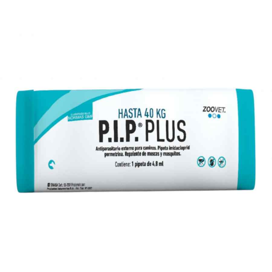 Zoovet PIP Plus De 25 A 40Kg ( Imidacloprid + Permetrina) 1 Pipeta 4.80 Ml image number null