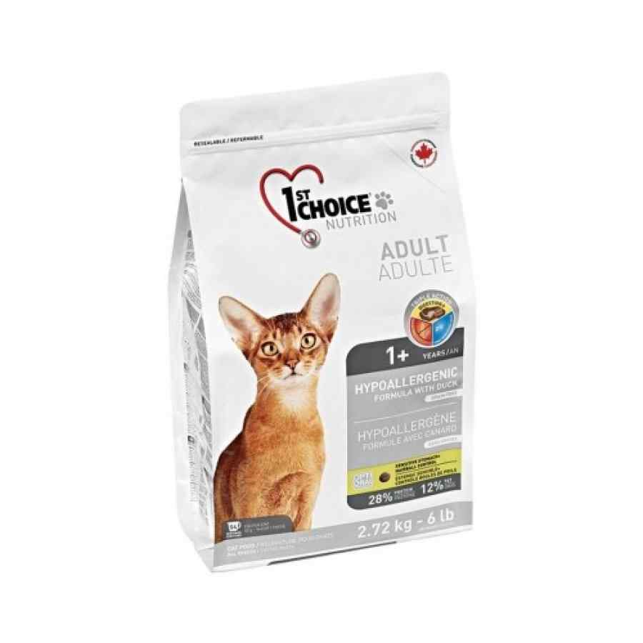 1St Choice Adulto Hipoalergénico Gato 2.72 kg Adulto hipoalergenico a base de Pato, , large image number null