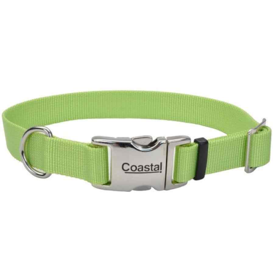 Coastal Collar & Correa Perro 5/8 Adj Metal Bkl 61401 LIM14, , large image number null
