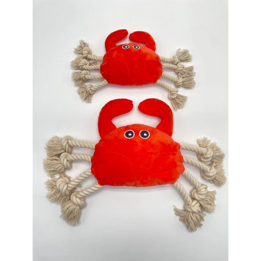 Peluche Cangrejo De R&iacute;o Con Patas De Cuerda Para Perros, , large image number null