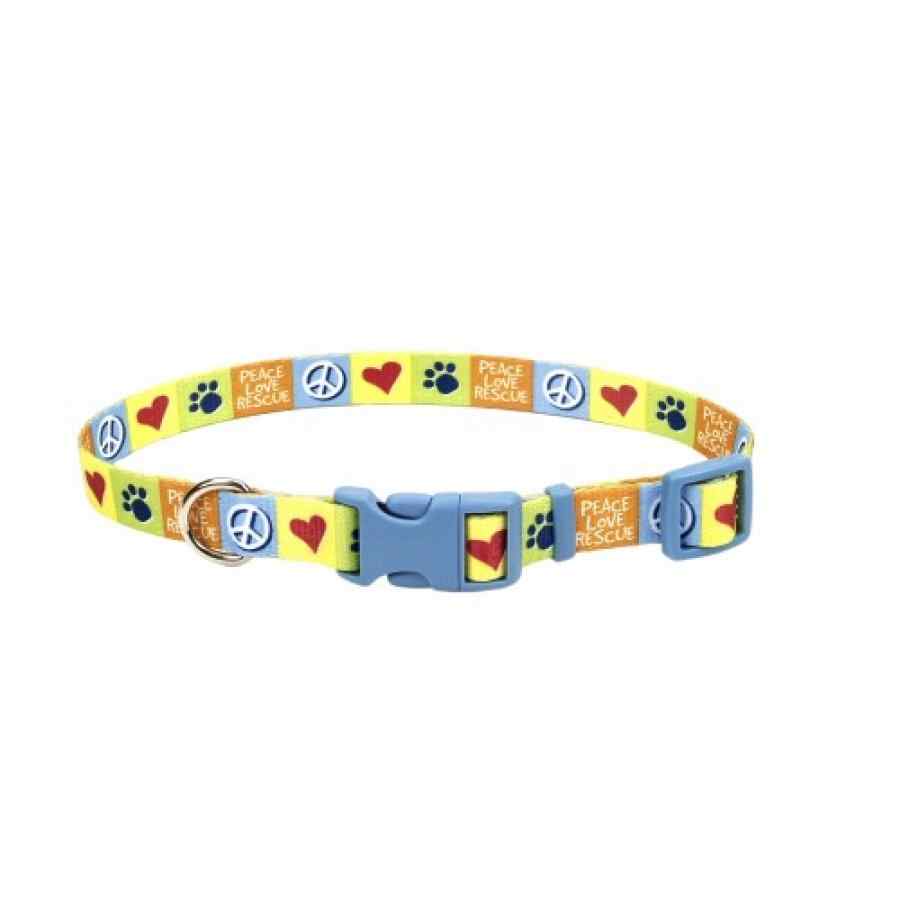 Coastal Collar Pet Attire Styles Medium 3/4' X 20' Paz/Amor/Rescate, , large image number null