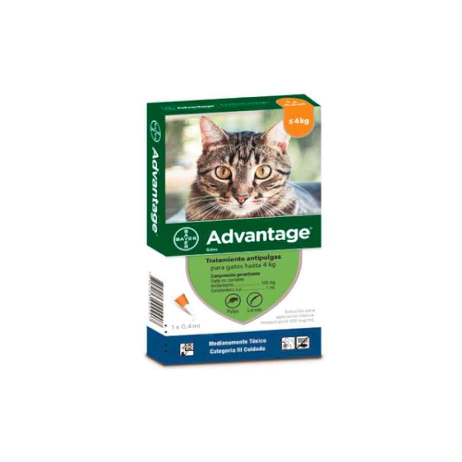 Bayer Advantage 0.4ml - con 10% de lmidacloprid - Para gatos de 0 a 4kg