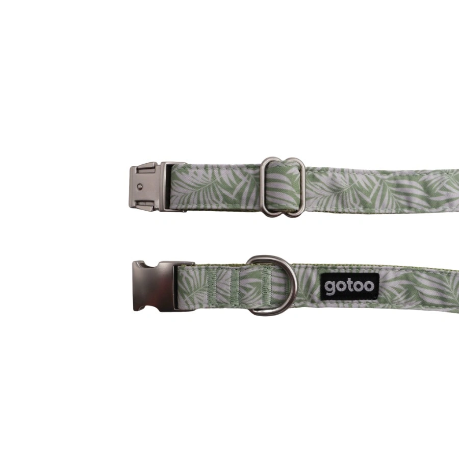 Gotoo! Collar Trendy Caqui Con Hojas, , large image number null