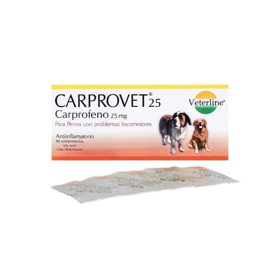 Carprovet 25mg / Carprofeno Antiflamatorio 25mg Blister, , large image number null