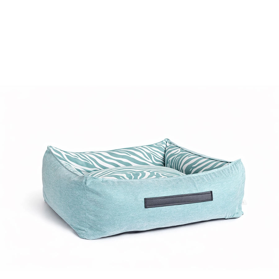 Sofacama De Verano Zebra Turquesa, , large image number null