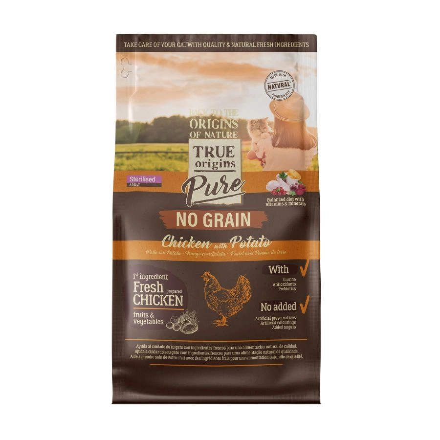 True Origins Pure Cat Adult Stererilized Chicken Grain free, , large image number null