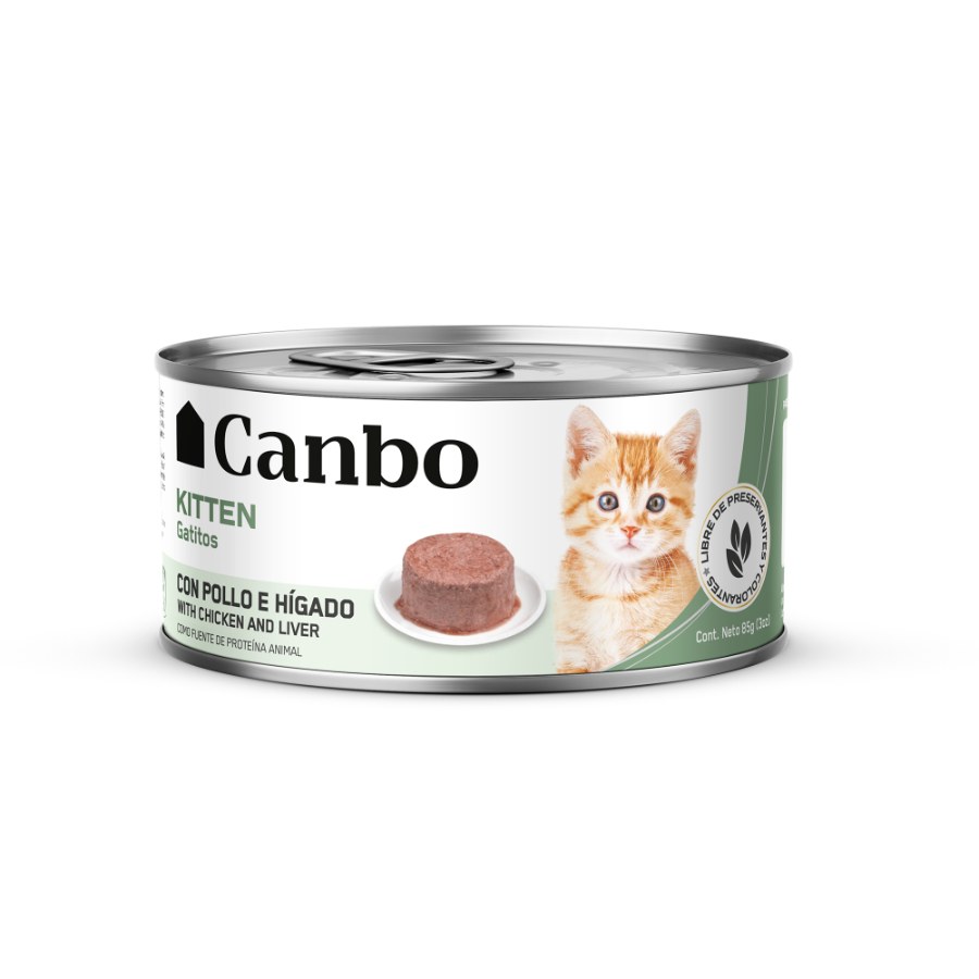 Canbo Cat Pate Pollo E Higado Cachorro Lta 85Gr, , large image number null