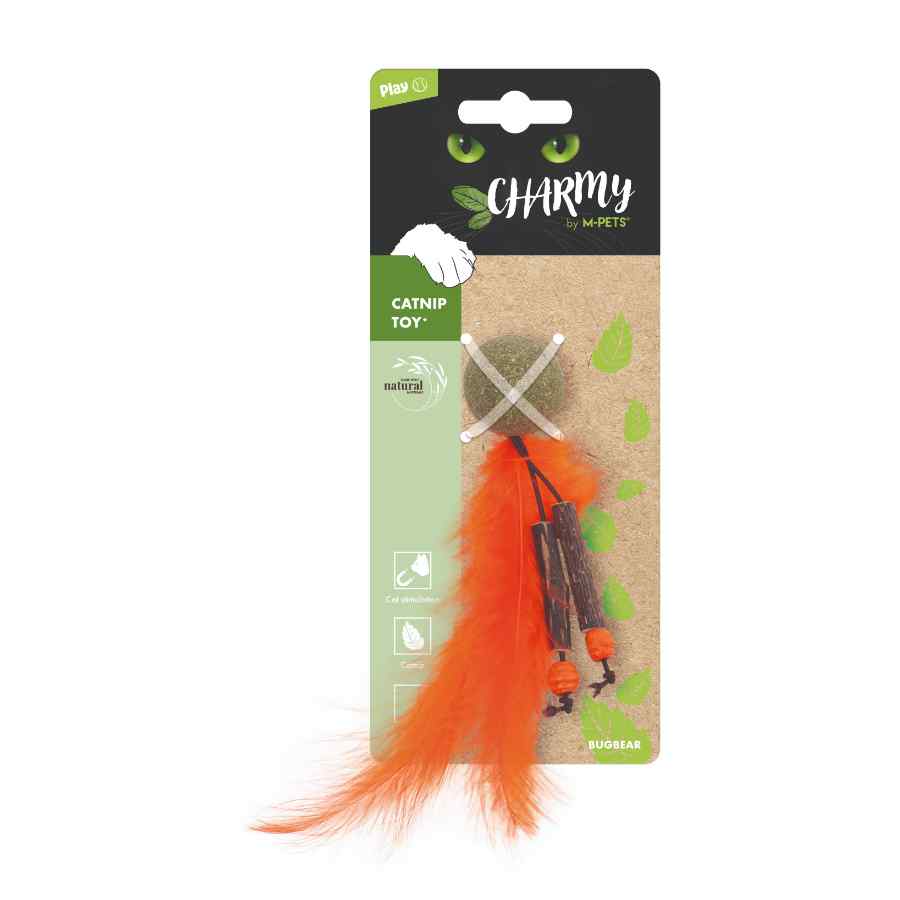 Mpets Charmy Juguete Catnip Bugbear Naranja, , large image number null
