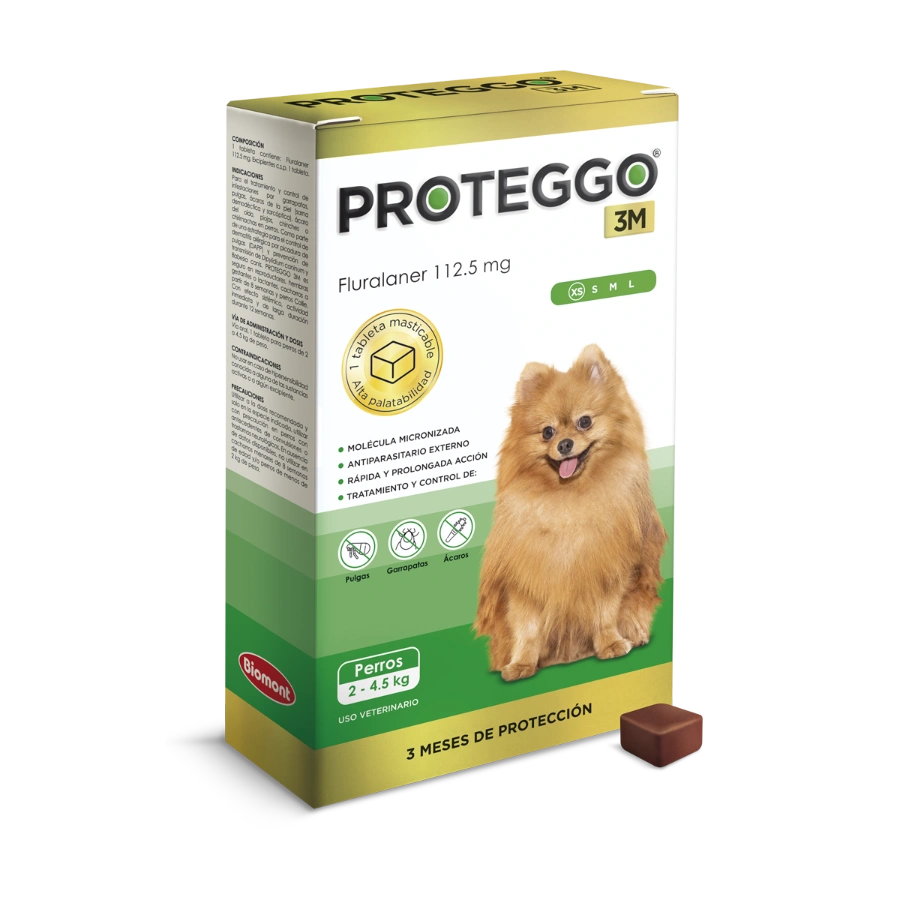 Proteggo 3m 112.5 Mg para Perro 2 4.5 Kg (Cja X 1tab), , large image number null