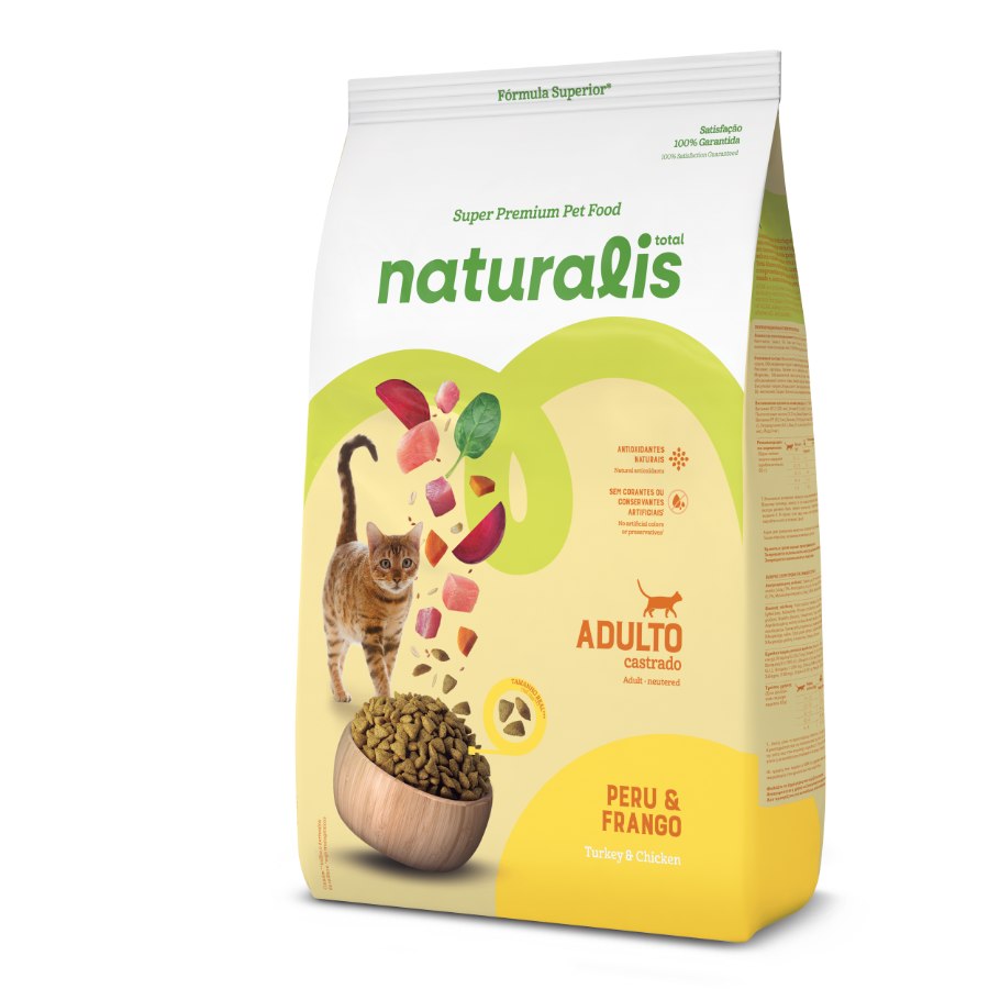 Naturalis Gato Adulto Castrado Pavo, Pollo y Frutas, , large image number null