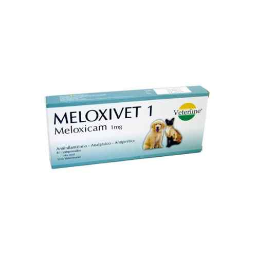 Meloxivet / Meloxicam 1mg Analgesico/Antiflamatorio (C: Caja V:Blister)