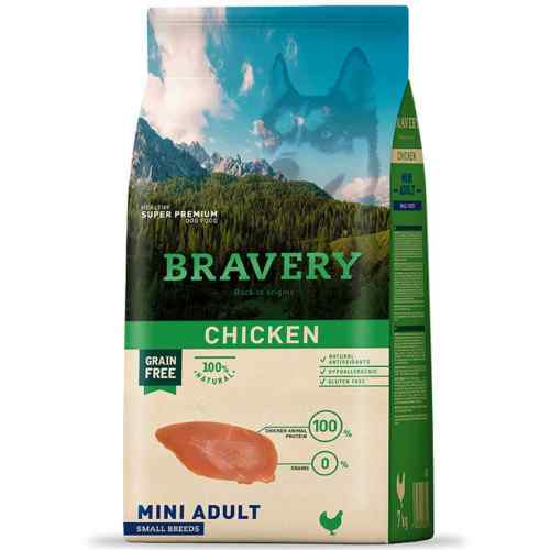 Bravery Chicken Mini Adult Small Breeds Alimento Seco Perro